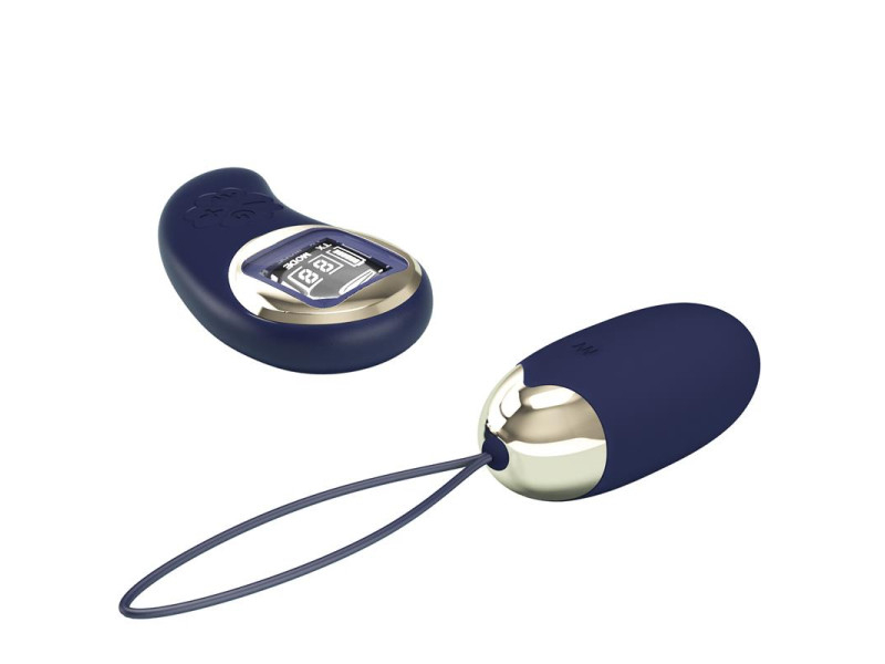 Mina Huevo Vibrador con Control Remoto Pantalla Digital Azul