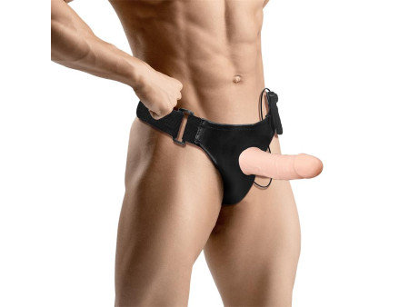 Wobox Arnes con Dildo Hueco Desmontable Vibracion y Control Remoto