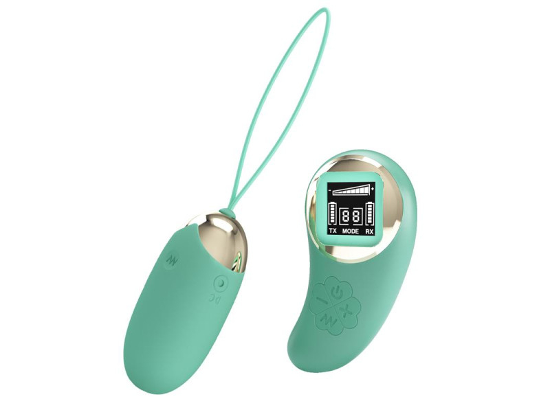 Mina Huevo Vibrador con Control Remoto Pantalla Digital Verde
