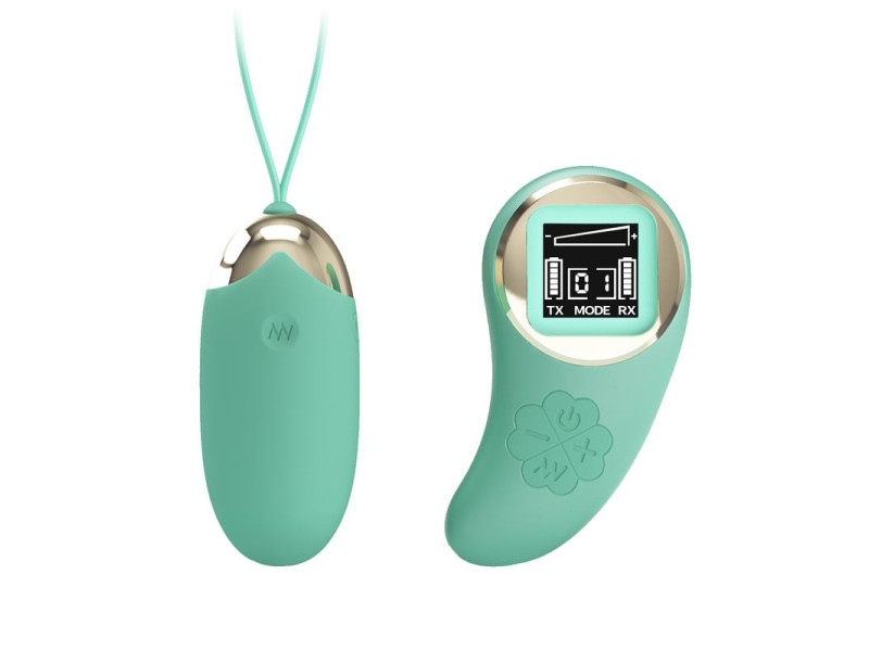 Mina Huevo Vibrador con Control Remoto Pantalla Digital Verde