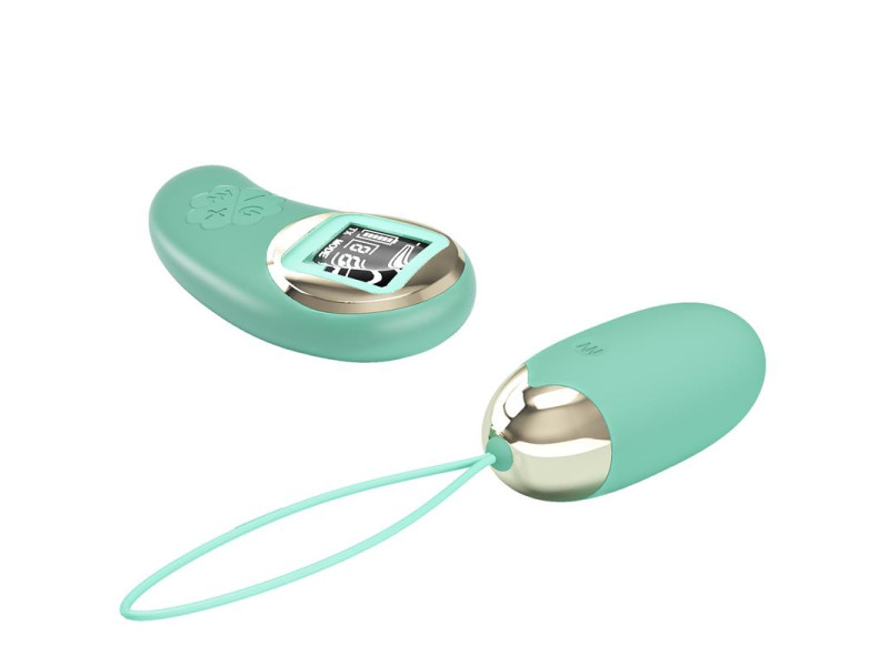 Mina Huevo Vibrador con Control Remoto Pantalla Digital Verde