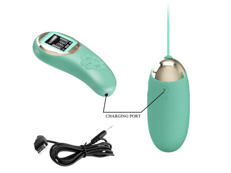 Mina Huevo Vibrador con Control Remoto Pantalla Digital Verde