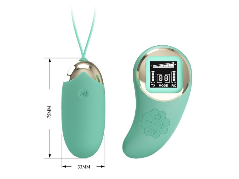 Mina Huevo Vibrador con Control Remoto Pantalla Digital Verde