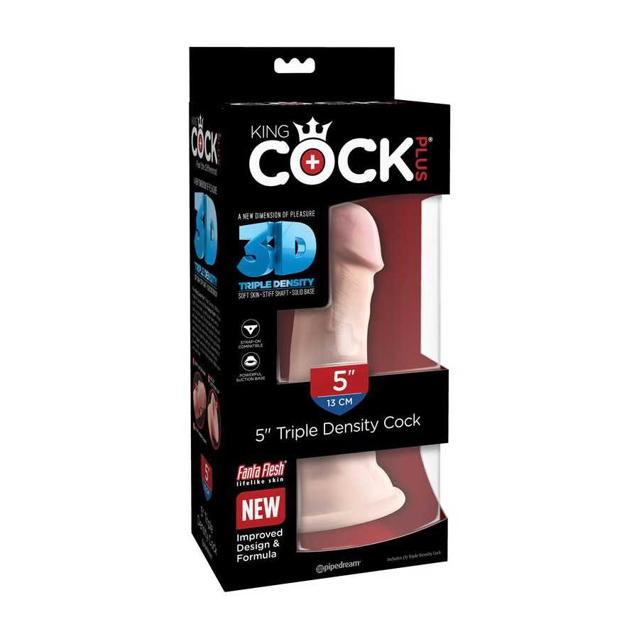 3D Dildo Triple Densidad Plus 5 Natural