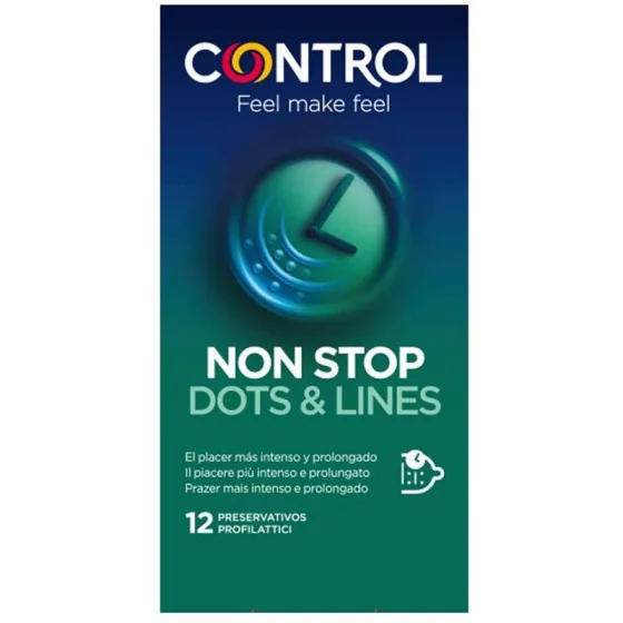 Preservativos Non Stop Drops and Lines 12 unidades
