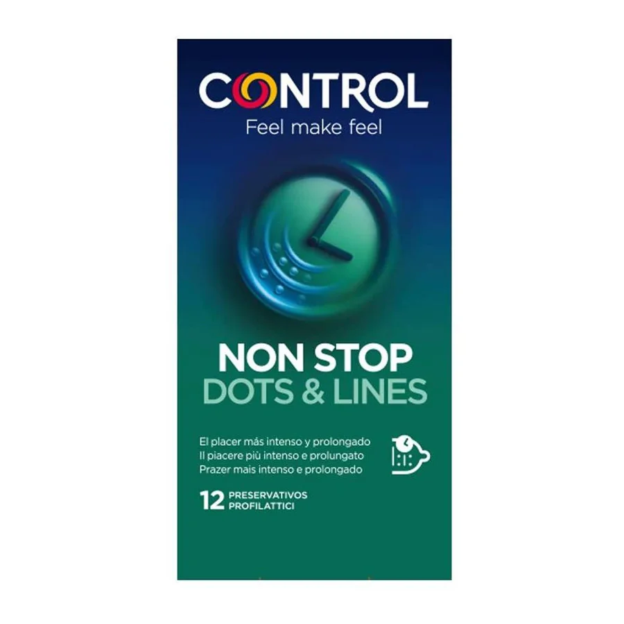 Preservativos Non Stop Drops and Lines 12 unidades
