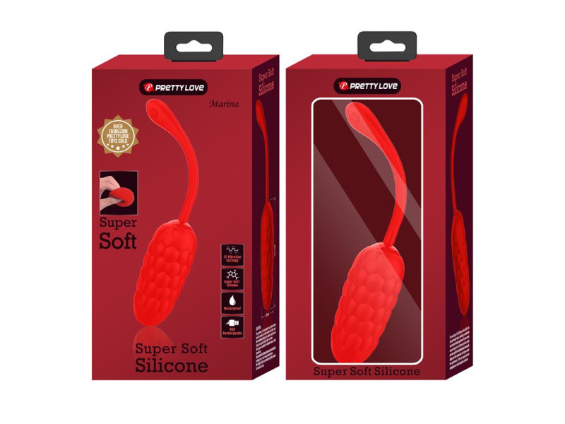 Marina Huevo Vibrador Rojo
