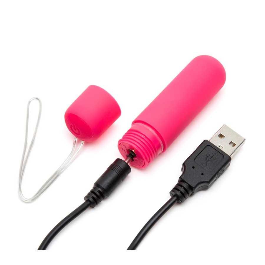 Estimuador Braguita Grande Control Remoto USB Rosa