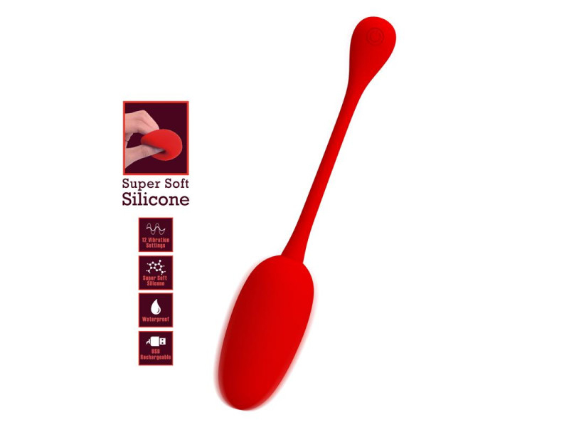 Knucker Huevo Vibrador Rojo