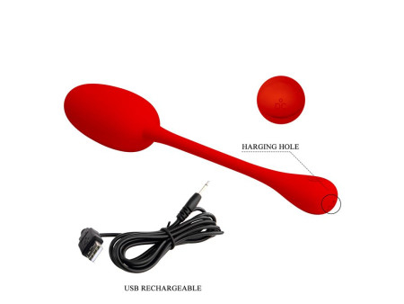 Knucker Huevo Vibrador Rojo