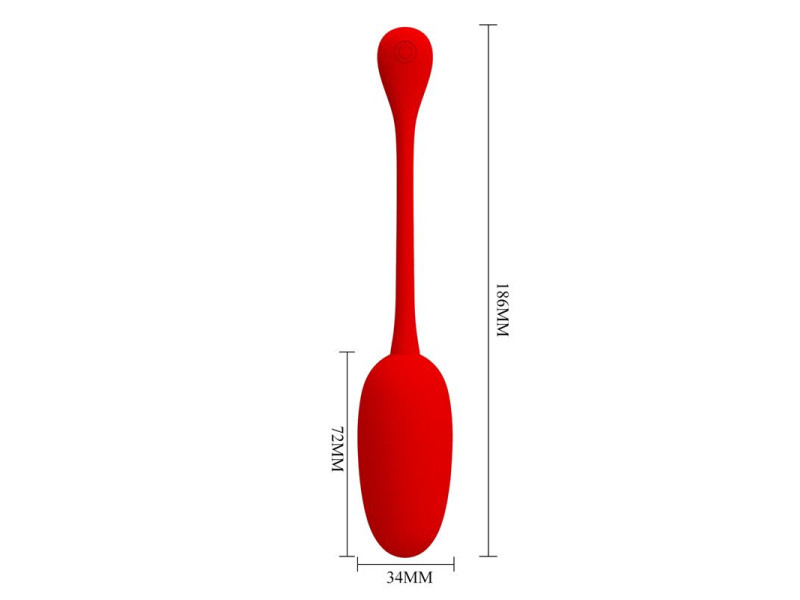 Knucker Huevo Vibrador Rojo