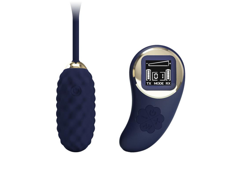 Vivian Huevo Vibrador con Control Remoto con Pantalla Digital Azul