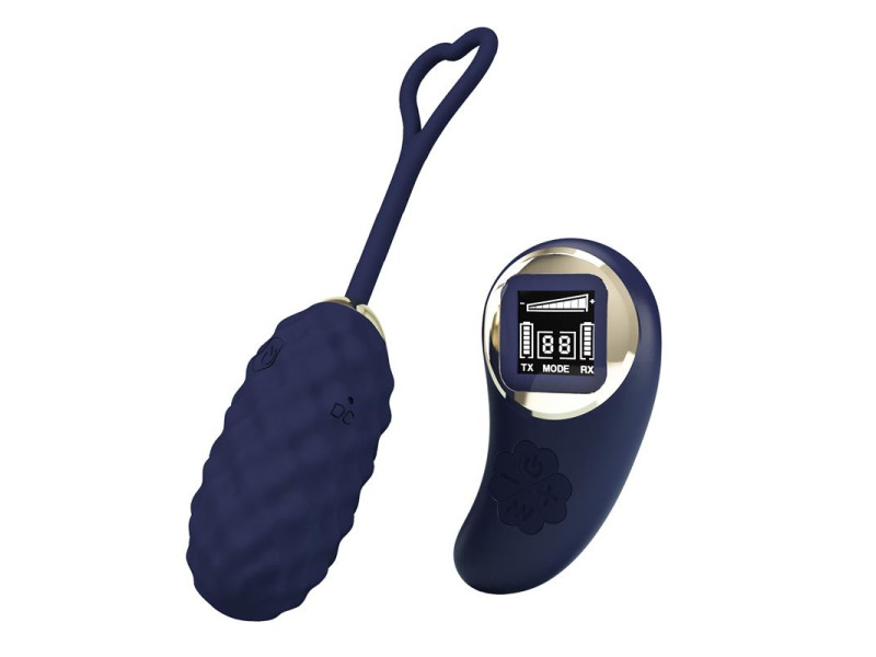 Vivian Huevo Vibrador con Control Remoto con Pantalla Digital Azul