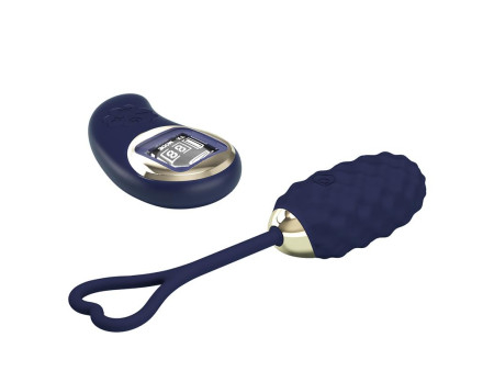 Vivian Huevo Vibrador con Control Remoto con Pantalla Digital Azul