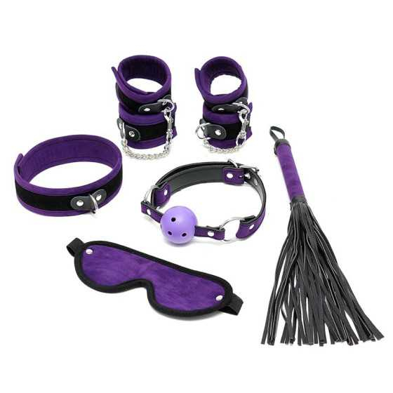 Rimba Bondage Play Set de Bondage 6 Piezas Color Purpura