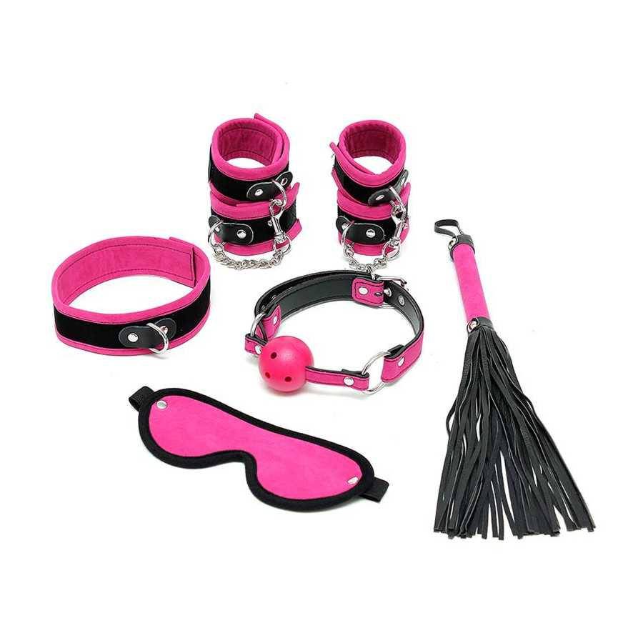 Rimba Bondage Play Set de Bondage 6 Piezas Color Rosa