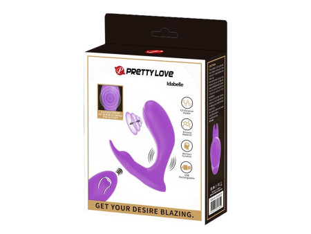 Idabelle Estimulador con Vibracion y Pulsacion Control Remoto