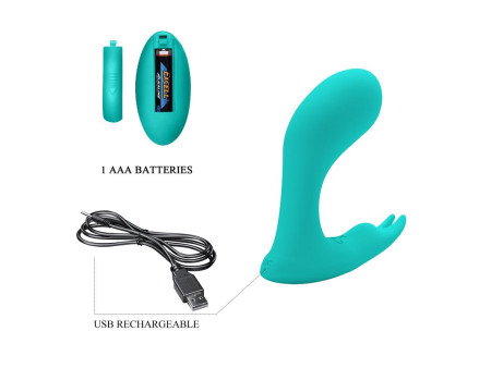 Idabelle Estimulador con Vibracion y Pulsacion con Control Remoto