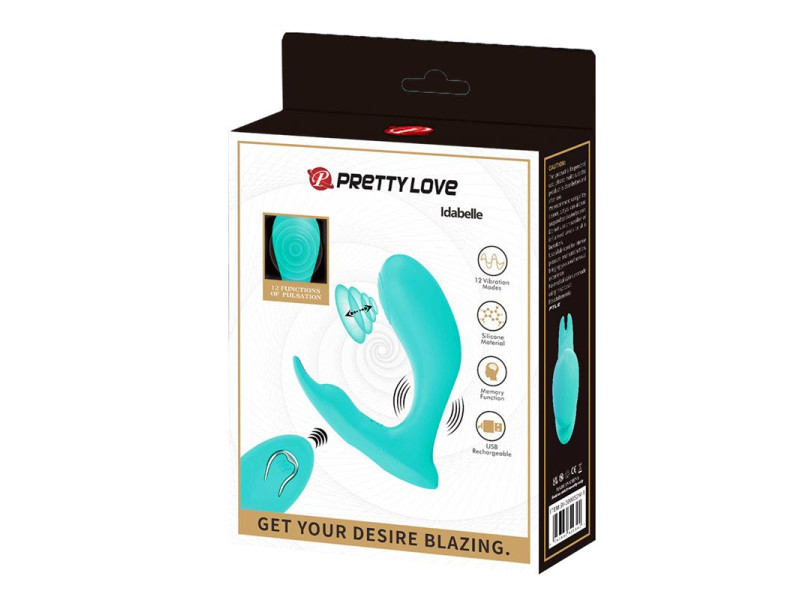 Idabelle Estimulador con Vibracion y Pulsacion con Control Remoto