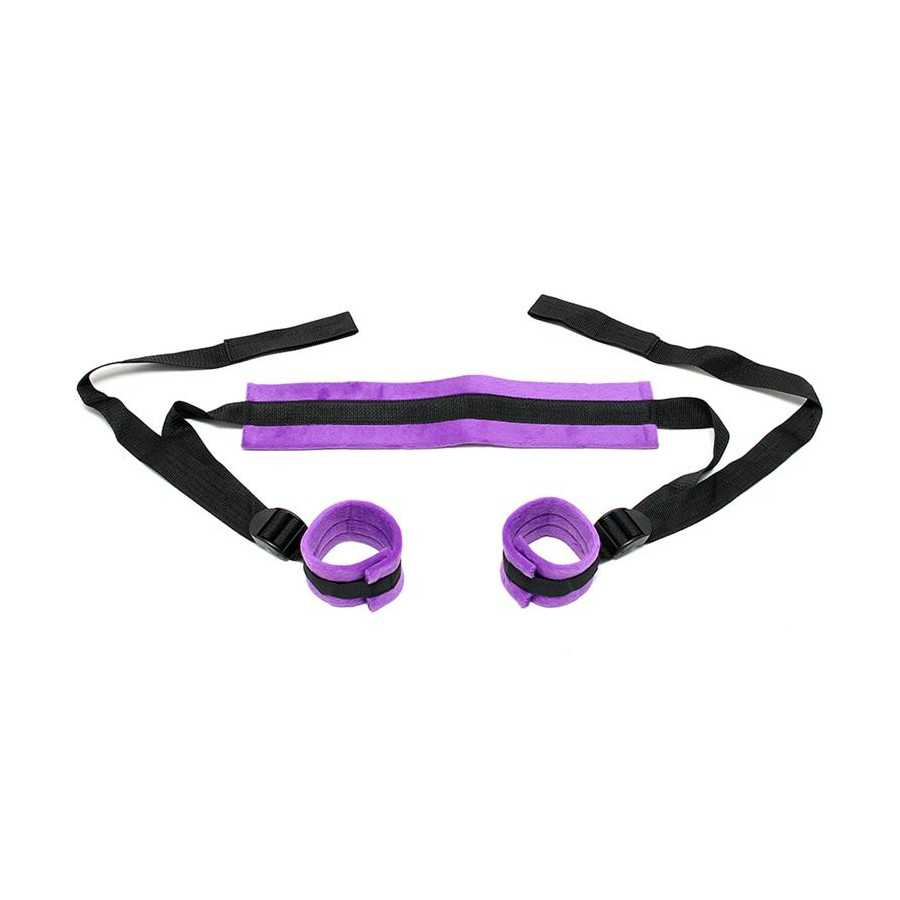 Rimba Bondage Play Set de Ataduras Ajustables Color Purpura