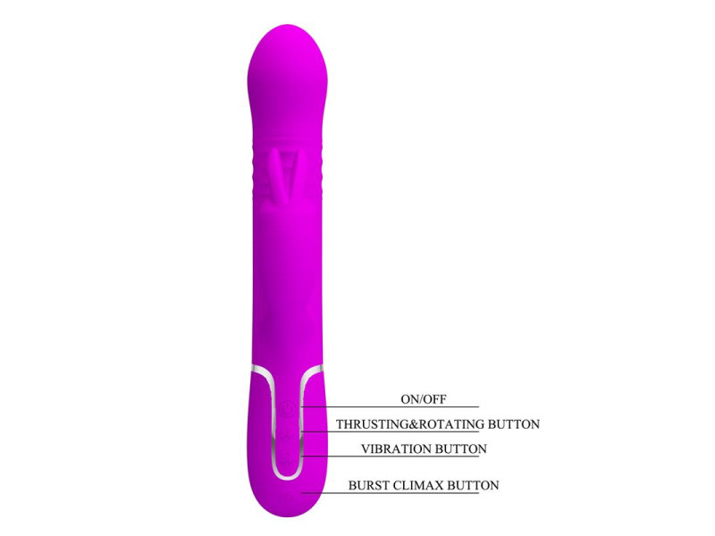 Coale Vibrador con Bolas Rotatorias y Up and Down USB