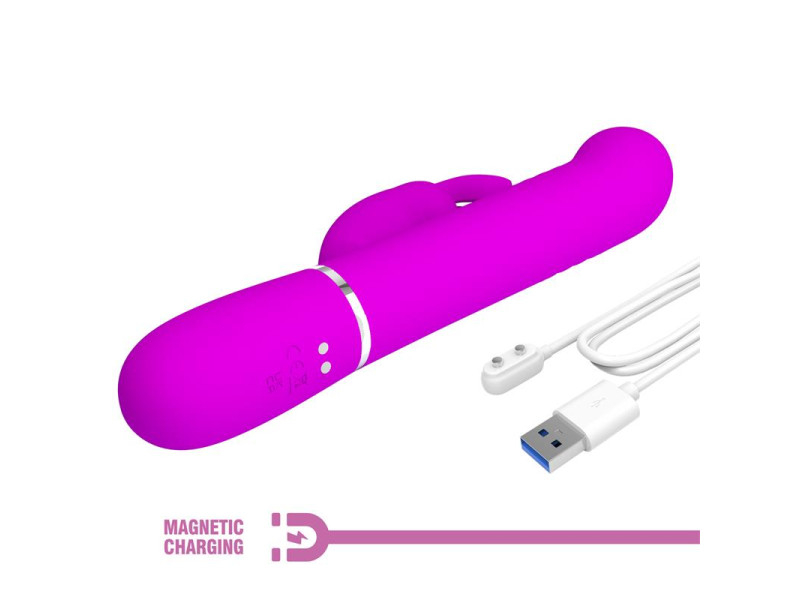 Coale Vibrador con Bolas Rotatorias y Up and Down USB