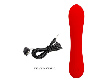 Prescott Vibrasor USB Silicona Rojo