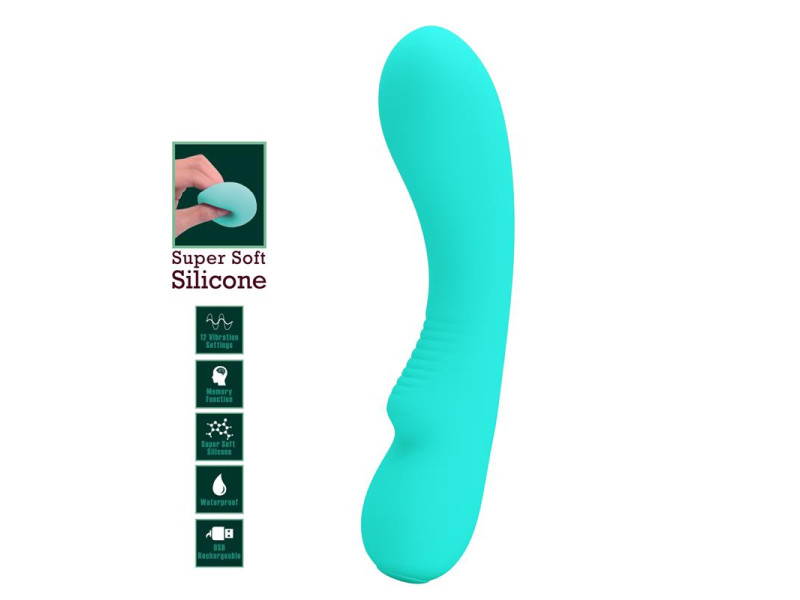 Prescott Vibrador USB Silicone Verde