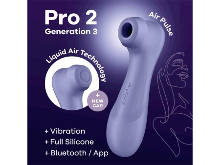 Pro 2 Genera 3 Liquid Air Technology Succion y Vibracion APP Connect Lilac
