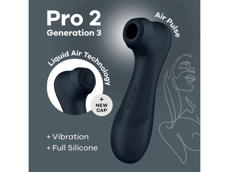 Pro 2 Gener 3 Liquid Air Technology Succion y Vibracion Negro