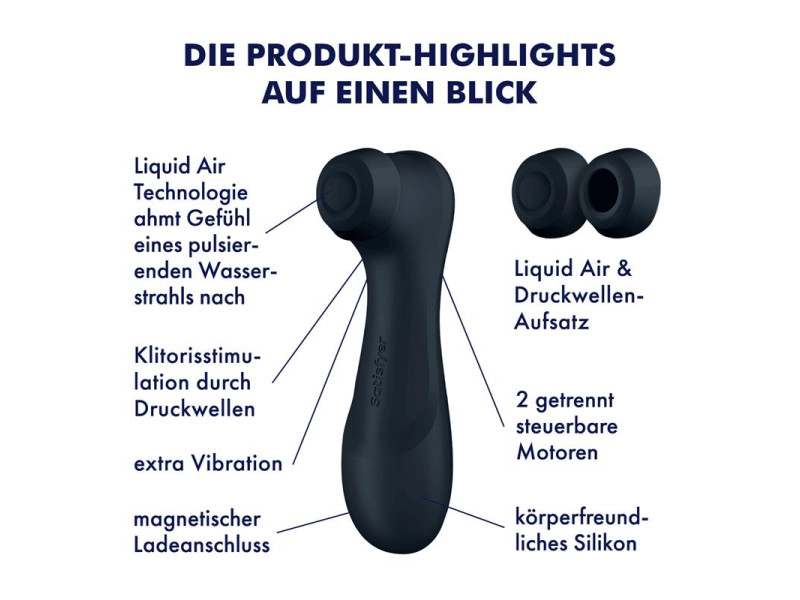 Pro 2 Gener 3 Liquid Air Technology Succion y Vibracion Negro