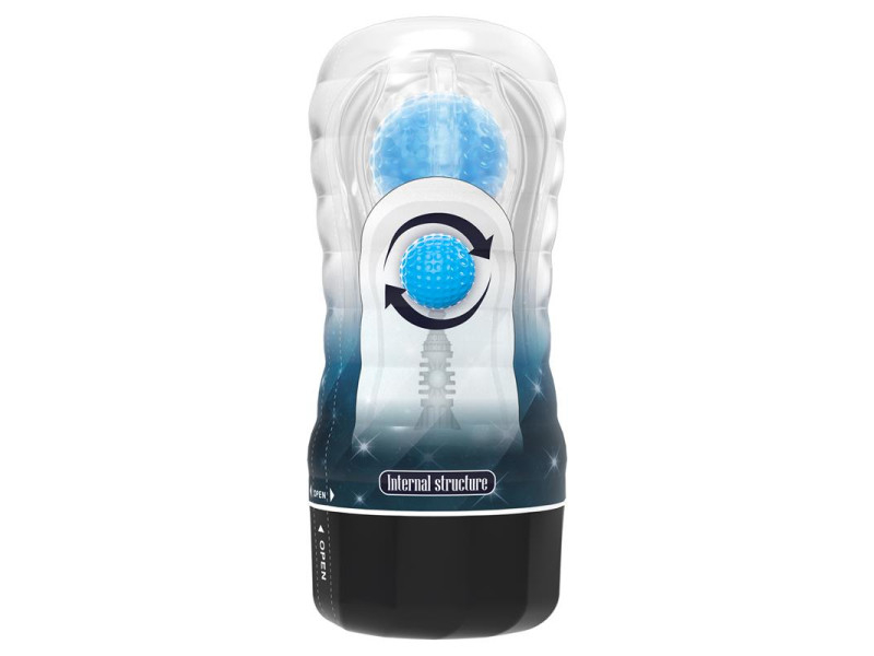 Planet Ball Rolling Masturbador Azul