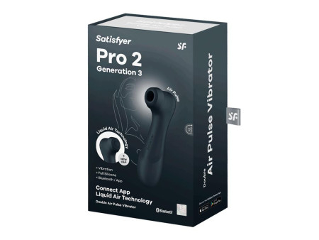 Pro 2 Gen 3 Liquid Air Technology Succion y Vibracion App Connect Negro