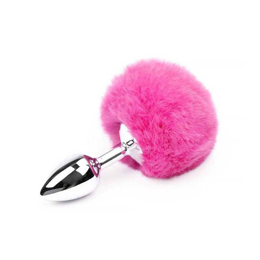 Plug Anal con Pompon Rosa Talla S