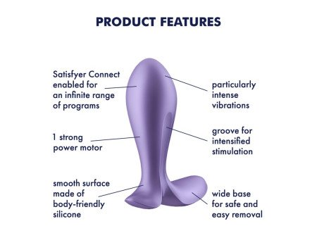 Plug Anal con Vibracion APP Satisfyer Connect Intensity Plug Plug Anal con Vibracion APP Satisfyer Connect Intensity Plug