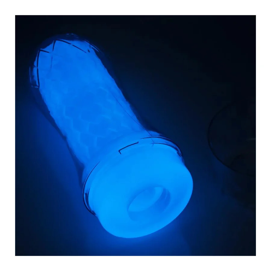 Masturbador Masculino Lumino Luz Azul