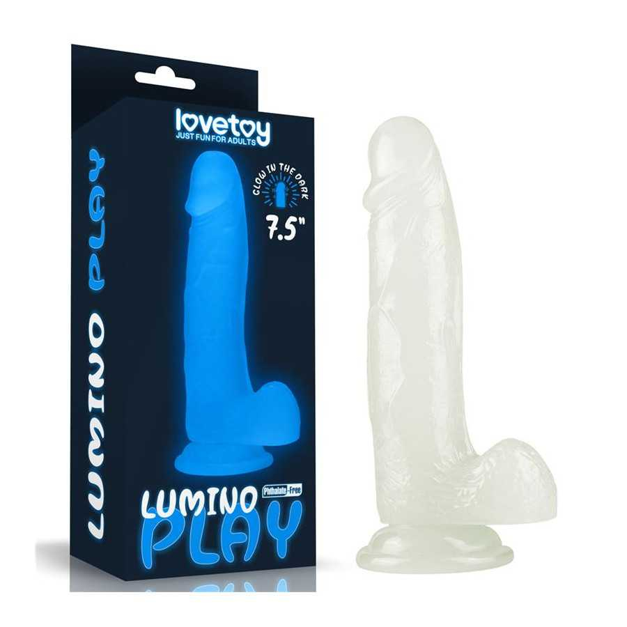 Dildo Lumino 75 Luz Azul