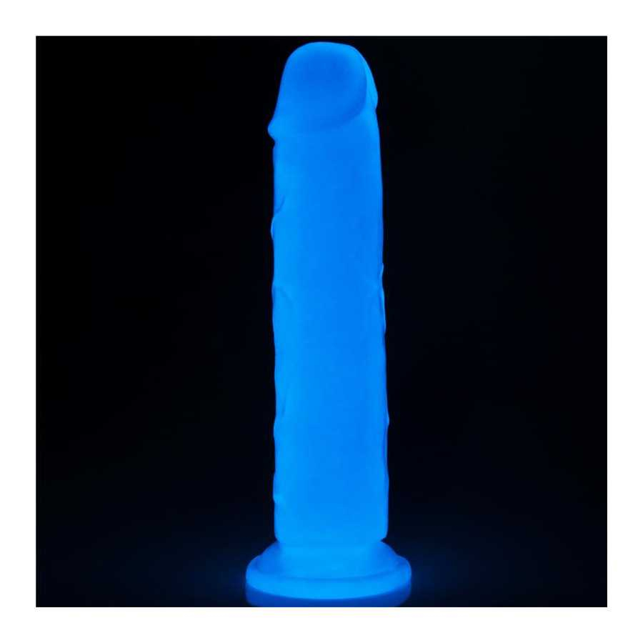 Dildo Lumino 8 Luz Azul