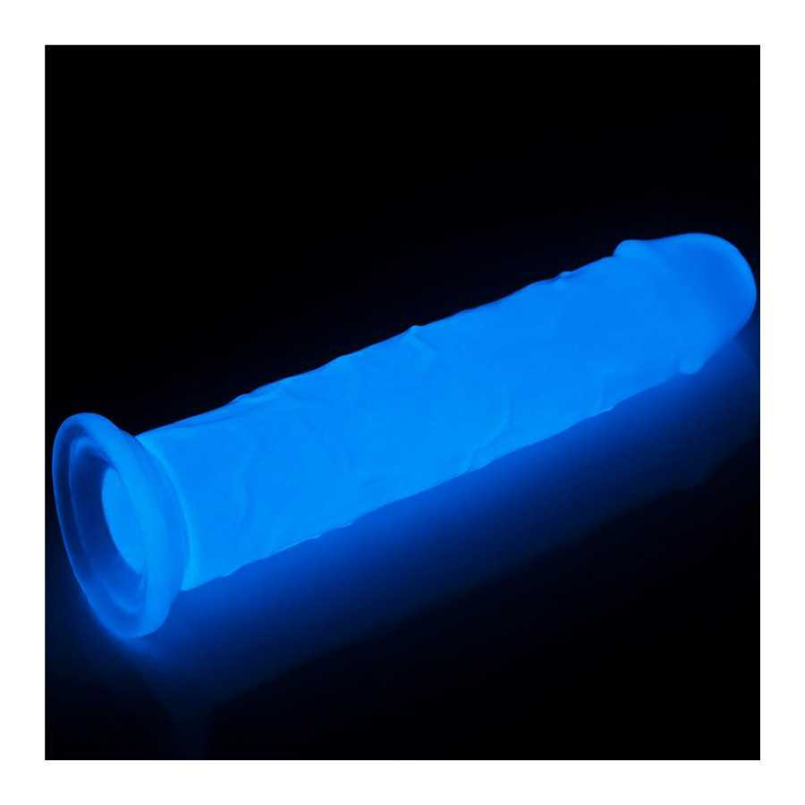 Dildo Lumino 8 Luz Azul