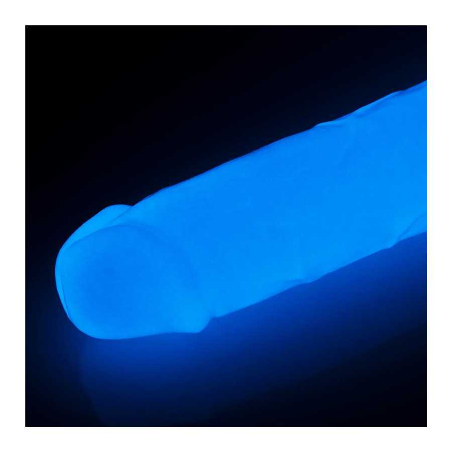 Dildo Lumino 8 Luz Azul