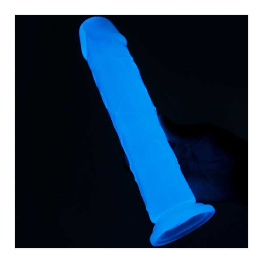 Dildo Lumino 8 Luz Azul