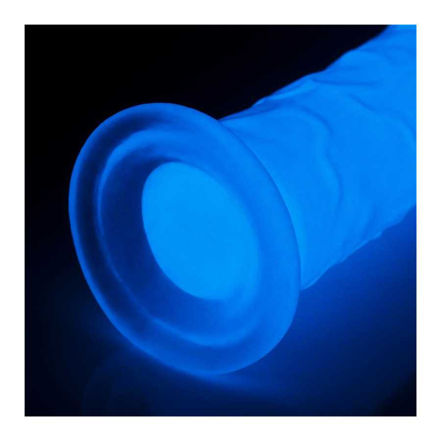 Dildo Lumino 8 Luz Azul