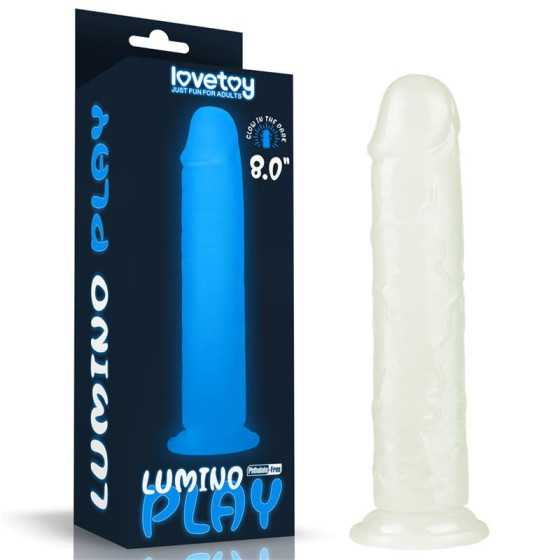 Dildo Lumino 8 Luz Azul