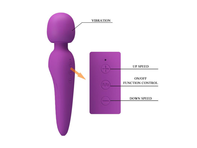 Meredith Masajeador USB Violeta