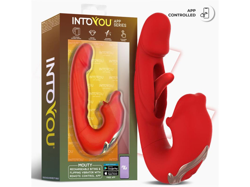 Mouty Vibrador Funcion Mordisqueo y Flipping con App