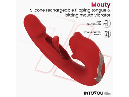 Mouty Vibrador Funcion Mordisqueo y Flipping con App