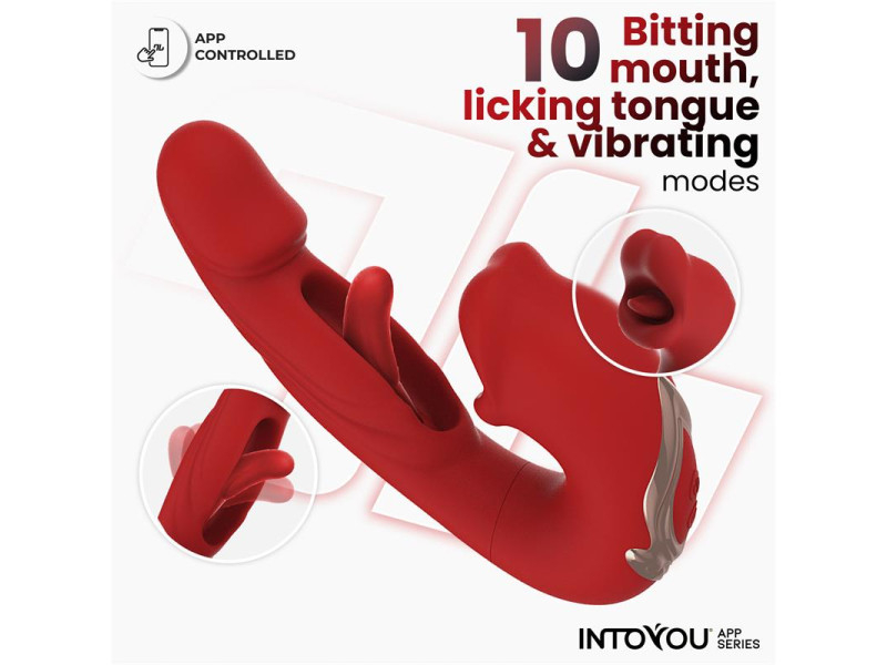 Mouty Vibrador Funcion Mordisqueo y Flipping con App