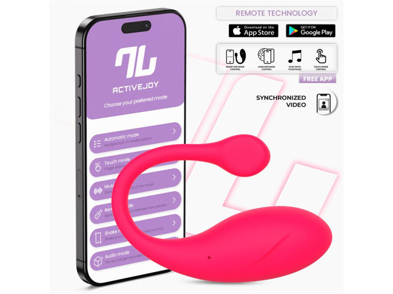 Bulby Huevo Vibrador con APP Rosa Intenso