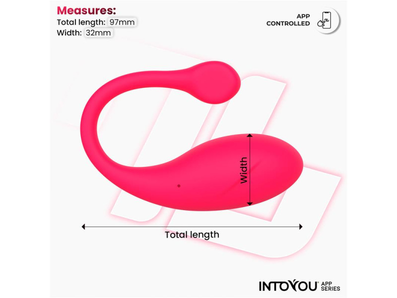 Bulby Huevo Vibrador con APP Rosa Intenso