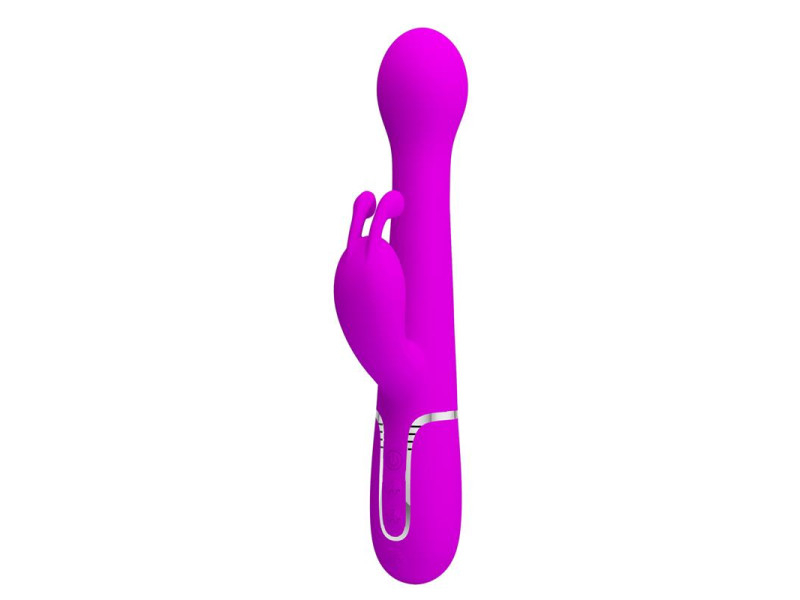 Vibrador con Thrusting y Bolas Rotatorias Dejon Rosa